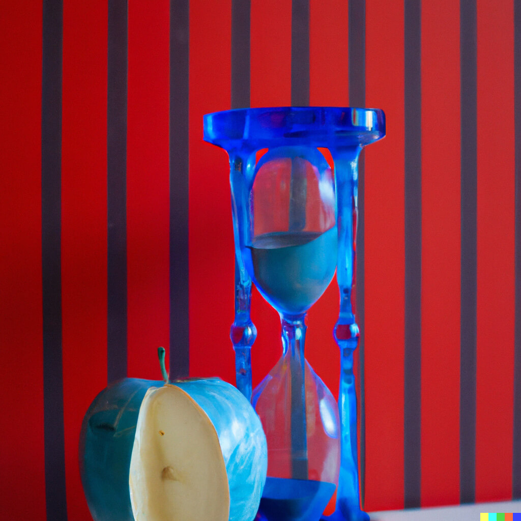 Blue Apple Hourglass - ProofServe