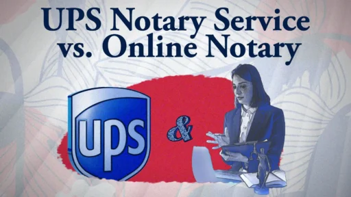UPS Notary Cost vs. Online Notary