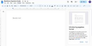 How to eSign in GoogleDocs Step 1