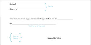 Idaho Acknowledgement Notary Certificate