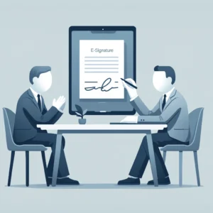 Electronic Signatures for Letters
