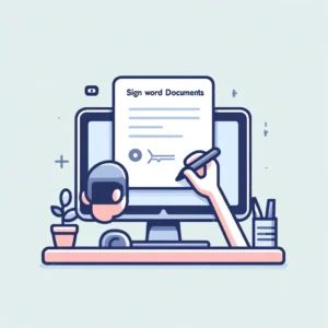 Sign Word Documents on a Mac.