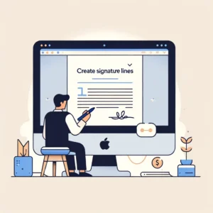 Create Signature Lines in Word