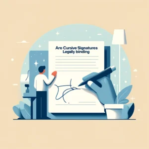 Are Cursive Signatures Legally Binding?