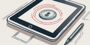 A stylus pen signing on a digital tablet