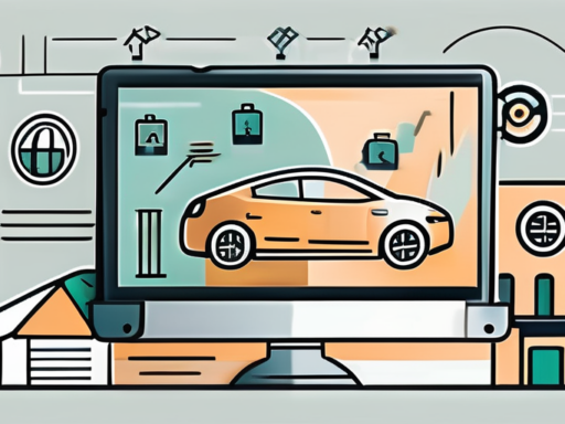 A digital tablet displaying a stylized