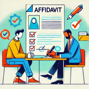 Filling Out an Affidavit