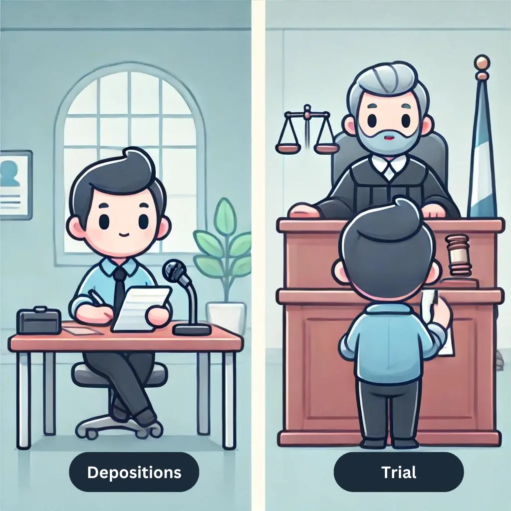 deposition vs trial