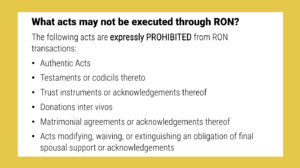 Louisiana Prohibited RON Acts
