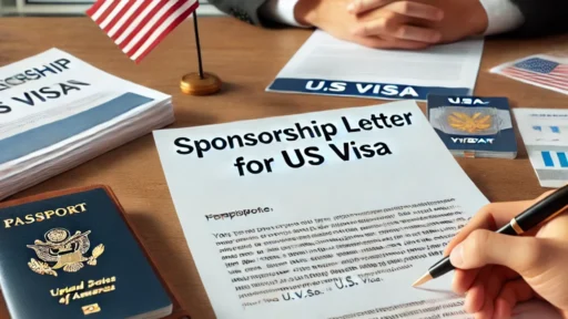 sponsor letter for us tourist visa