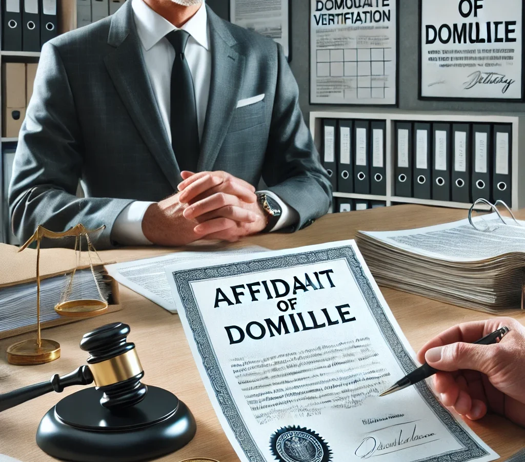 affidavit of domicile