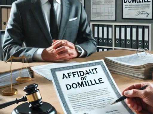 affidavit of domicile
