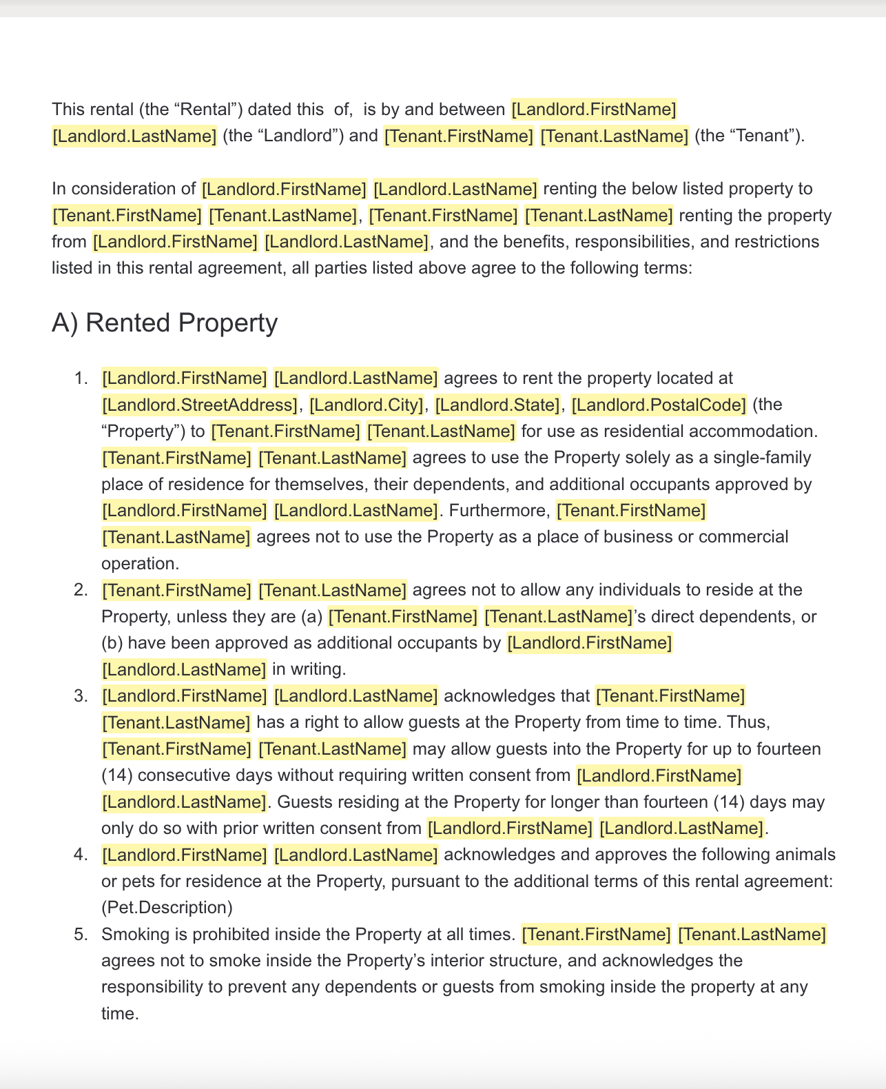 Colorado Lease Agreement Templates – BlueNotary