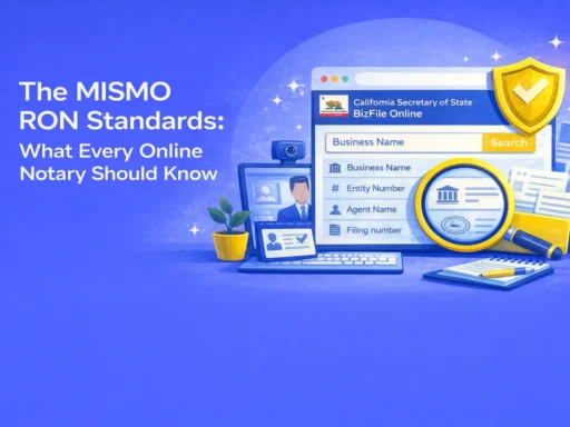 MISMO RON standards guide for notaries