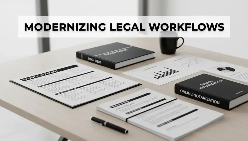 Collection of common documents that can be notarized online including power of attorney, real estate deeds, and business contracts