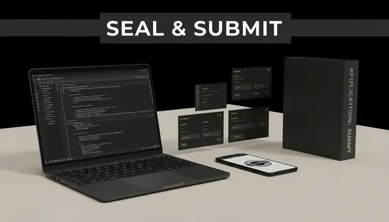 Screenshot of a digital notary seal applied to an electronic document in a remote online notarization platform
