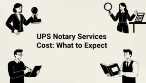 ups notary services cost