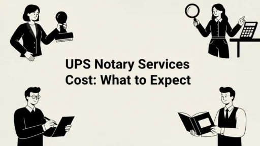 ups notary services cost