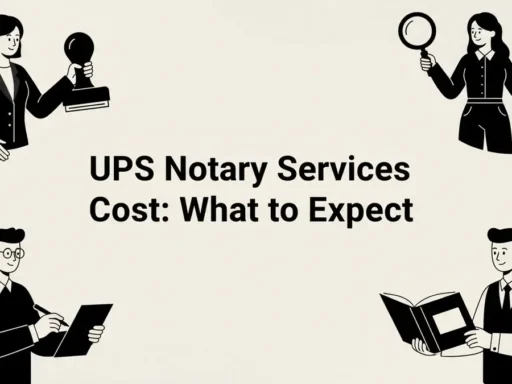 ups notary services cost