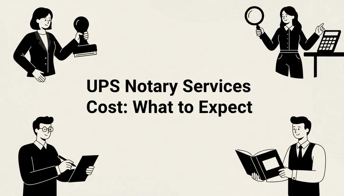ups notary services cost
