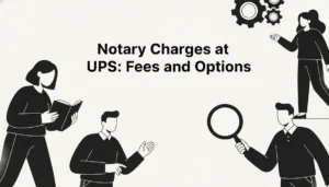 notary charges ups