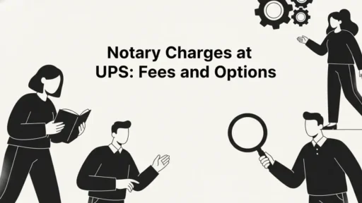 notary charges ups
