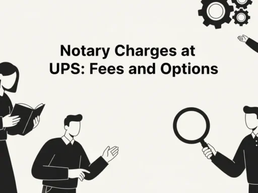 notary charges ups