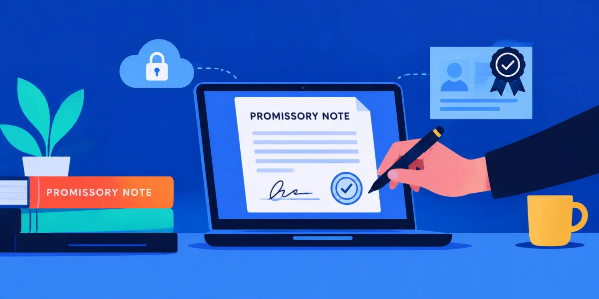 promissory note template