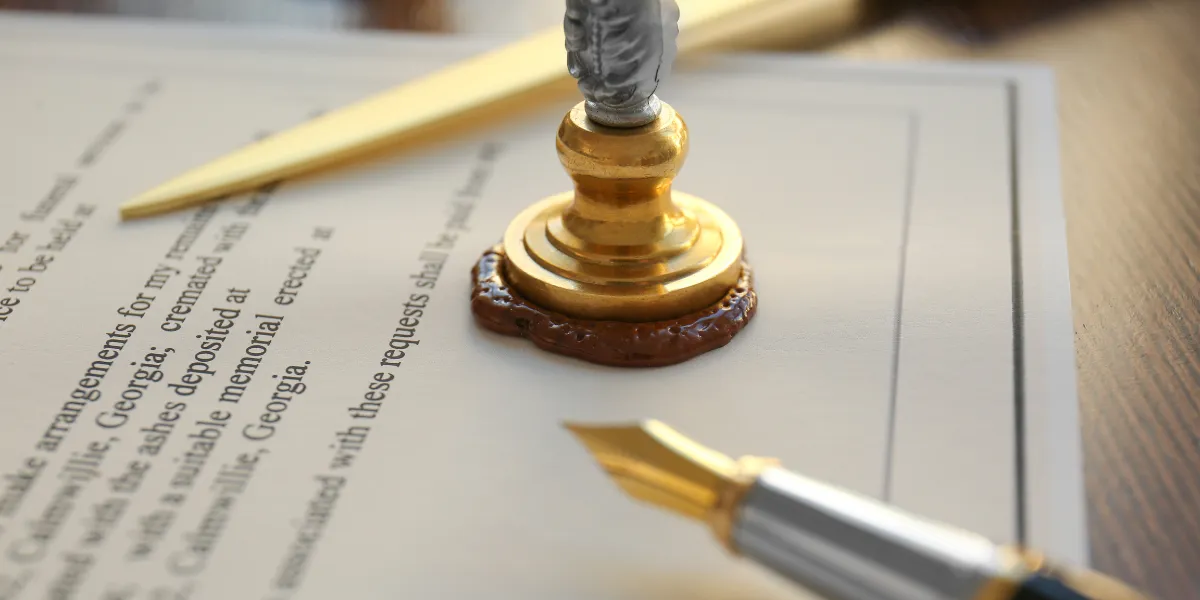 Indiana online notarization showing live video signing, identity verification, electronic certificates, and secure seals.