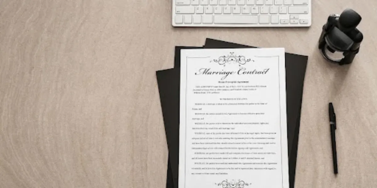 Notarized letter format with signature and notarial certificate