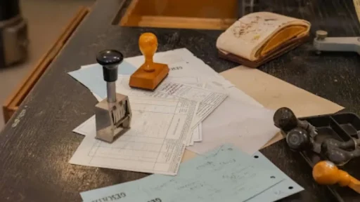 Notary public verifying a signer's identity and witnessing a document signing.